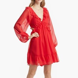 Red Babydoll Dress